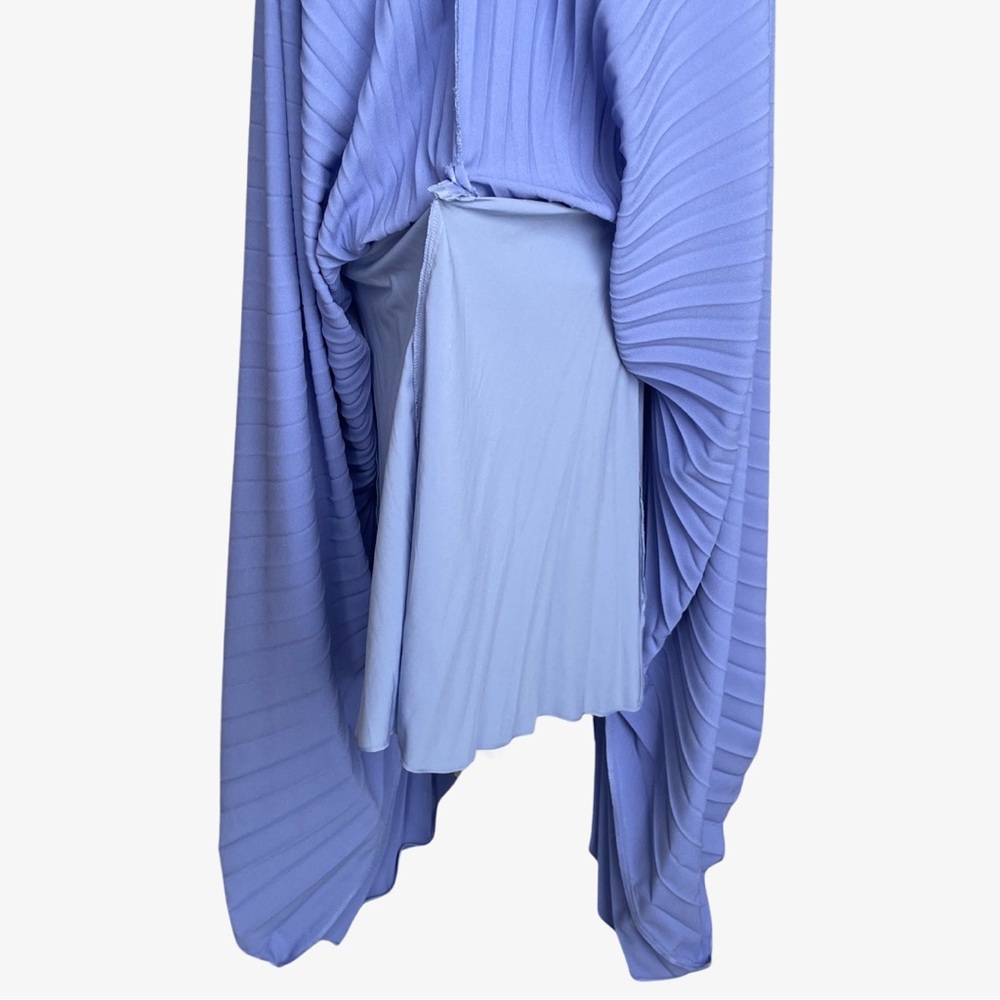 Flor et. al James Pleated Backless Gown Periwinkle Blue 8 NWT - Picture 13 of 17